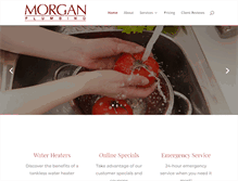 Tablet Screenshot of morganplumbingokc.com